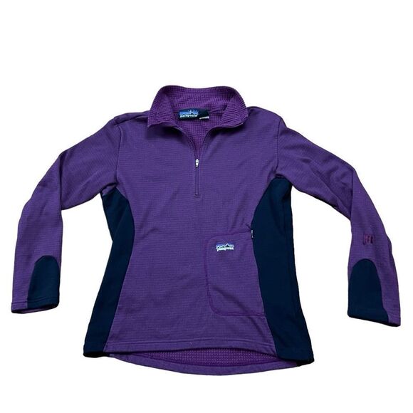 Vintage Patagonia Waffle Knit Quarter Zip Women's Medium - Picture 1 of 5